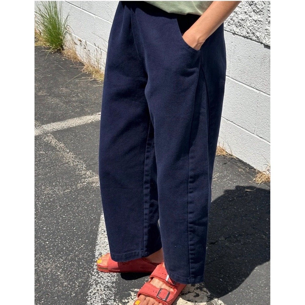 Le Bon Shoppe Arc Pants Barrel Lantern Balloon Cotton Curved pull on M casual